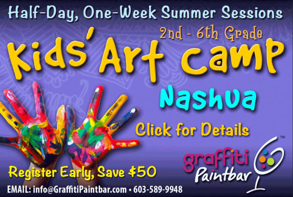 Graffiti Paintbar~ Summer Camp Early Registration Info~ $50 Off!