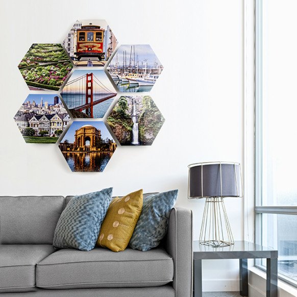 9.5 x 11″ Hexagon Metal Print #AdoramaPix