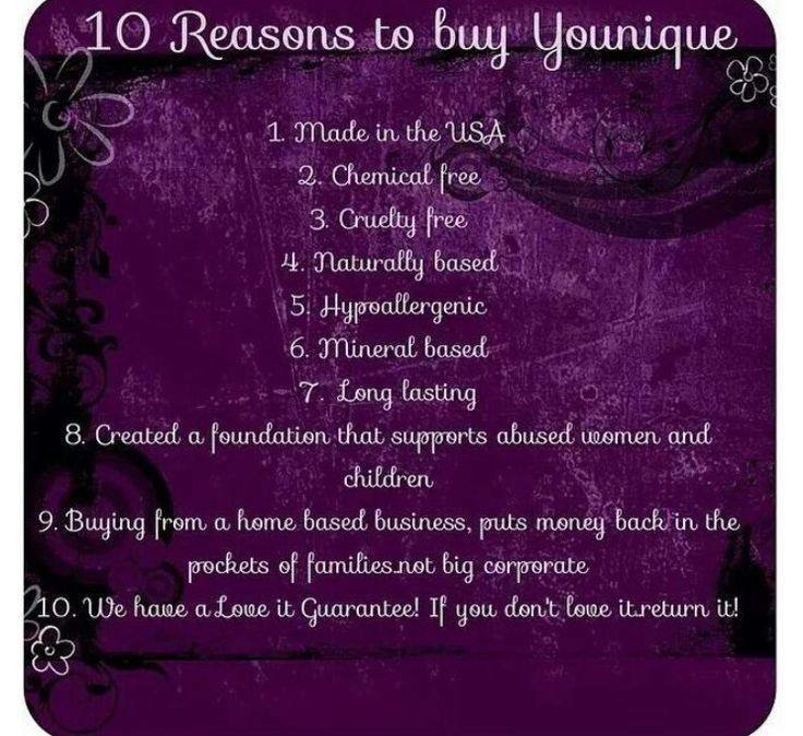 Younique 10 reasons to buy
