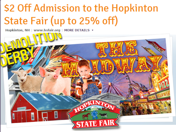 Get your discounted tickets to the Hopkinton Fair!!!!