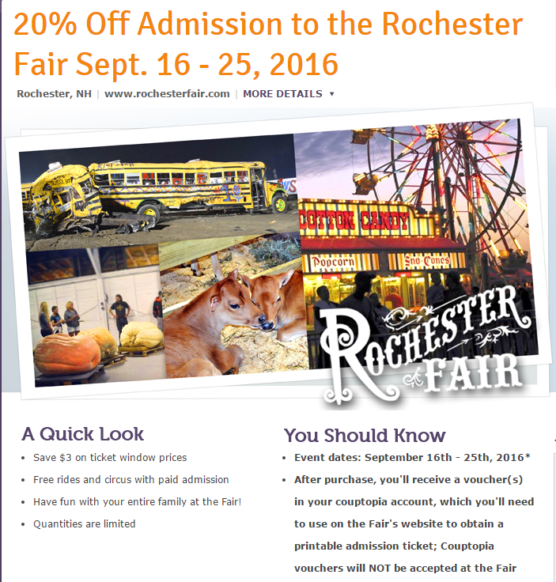 Discount Tickets for the Rochester Fair!!!!